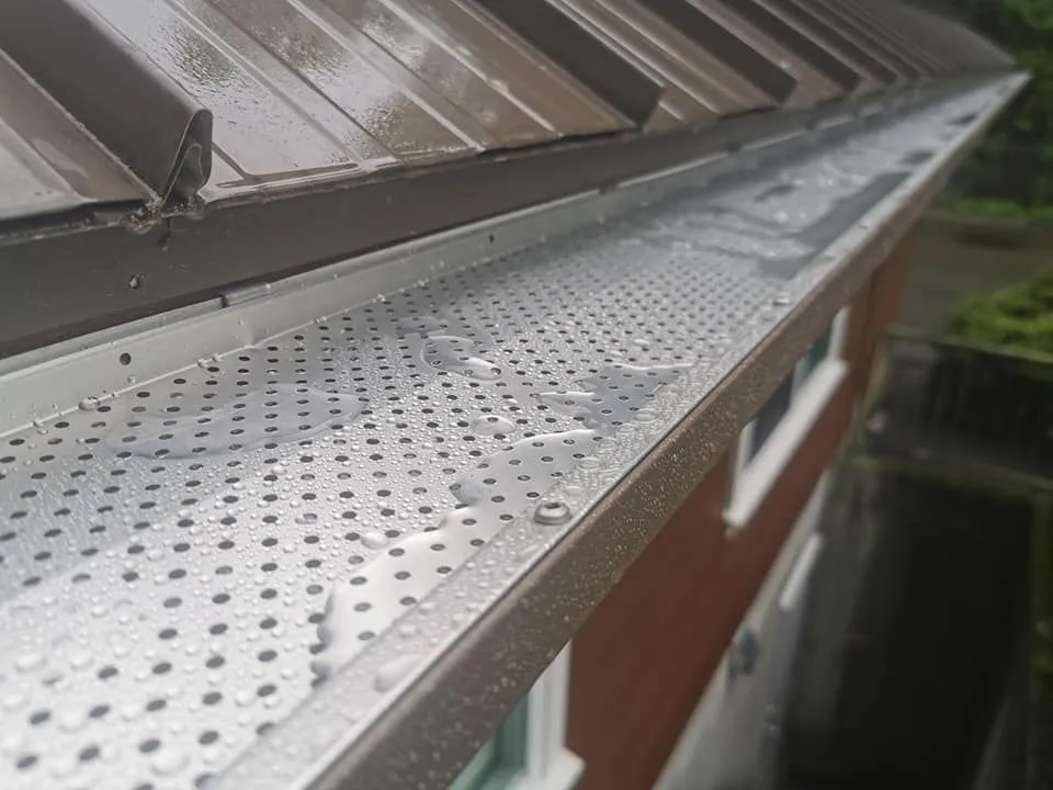 Gutter system detail after install — Valley Gutters, Chilliwack BC